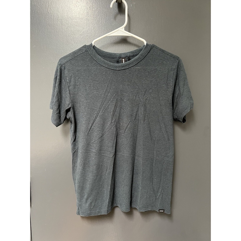 PrAna Shirt Womens Sz XS Black Short Sleeve Crew Neck Casual Tee Top